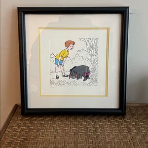 Disney Treasures LE Etch Eeyore Finds His Tail Framed Winnie the Pooh Seri